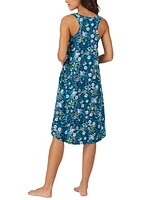 Cuddl Duds Women's Printed Sleeveless Midi Nightgown