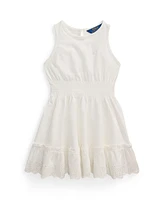 Polo Ralph Lauren Toddler and Little Girls Eyelet-Embroidered Jersey Dress