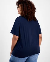 Grayson Threads, The Label Trendy Plus Americana Teddy Tee