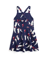 Polo Ralph Lauren Toddler and Little Girls Sailboat-Print Jersey Dress