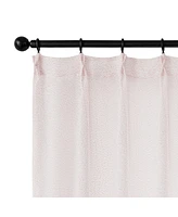 Awesome Home Madison Pinch Pleat Single Curtain Panel with Hooks and Rings
