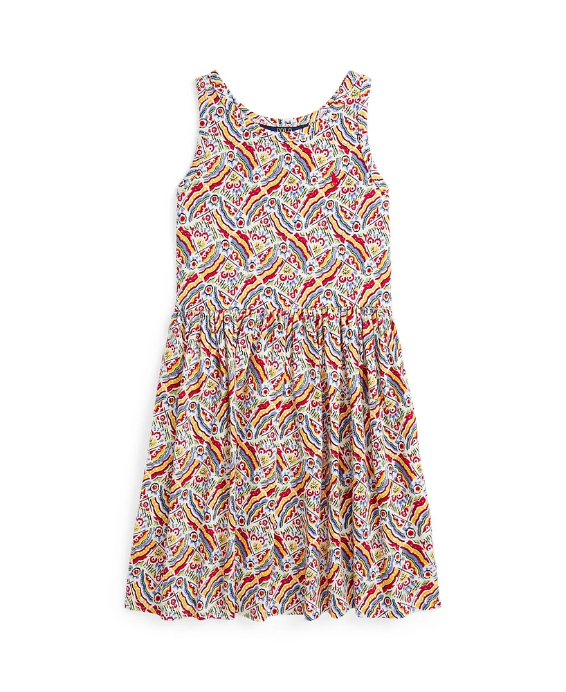 Polo Ralph Lauren Big Girls Riviera-Print Jersey Dress