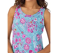 Cuddl Duds Women's Sleeveless Ruffled-Hem Chemise