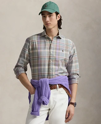 Polo Ralph Lauren Men's Classic-Fit Plaid Oxford Shirt