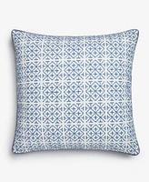 Charter Club Embroidered Tiles Decorative Pillow, 20" x 20", Exclusively at Macy's