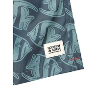 Scotch & Soda Men's Low Tide Fish-Print Swim Trunks