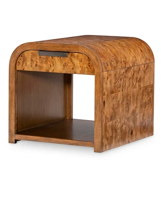 Prescott 25" Wood Mappa Burl End Table