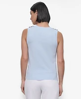 Dkny Women's Crewneck Sleeveless Top