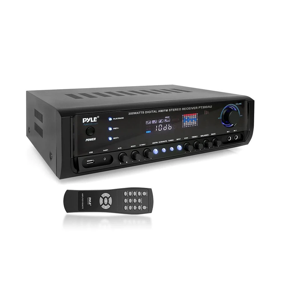 Pyle 300W Digital Home Theater Stereo Receiver - PT390AU