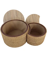 Gallerie Decor Saxony Nesting Coffee Table With Storage