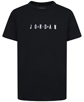 Jordan Big Boys Wordmark Embroidery Short Sleeve T-Shirt