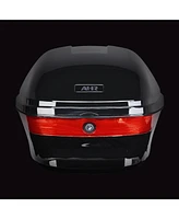 Ahr 33L Universal Motorcycle Tour Tail Box Scooter Trunk Storage w/ Lock Case