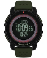 Timex Men's Chronograph Green Silicone Watch, 49mm