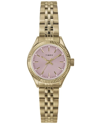 Timex Women's Quartz Analog Gold-Tone Stainless Steel Watch, 25mm