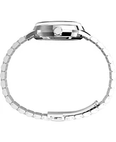 Timex Men's Mechanical Automatic Silver-Tone Stainless Steel Watch, 40mm