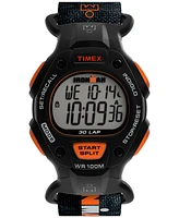 Timex Men's Quartz Digital Black Leather Watch