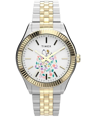 Timex Women's Quartz Analog Two-Tone Stainless Steel Watch, 34mm