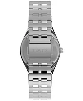 Timex Men's Quartz Analog Silver-Tone Stainless Steel Watch, 38mm