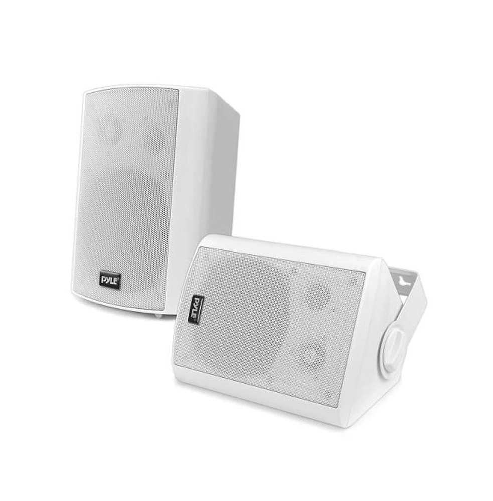 Pyle PDWR51BTWT 5.25" Bluetooth Waterproof Indoor/Outdoor Wall Mount Speakers - 240W, White, Pair
