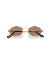 Ray-Ban Unisex Oval Metal Chromance Sunglasses, RB3547