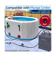 SereneLife Inflatable Cold Plunge Tub - Oversized Ice Bath for Recovery & Therapy