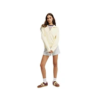 Cotton On Women's Half Zip Collar Pullover