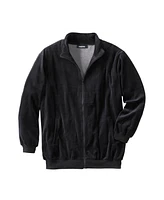 KingSize Big & Tall Velour Full-Zip Jacket