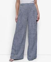 Dkny Petite High Rise Wide-Leg Pants