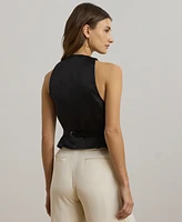 Lauren Ralph Petite Cotton-Blend Vest