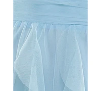 pear culture Juniors' Surplice-Neck Ruffle-Skirt Dress