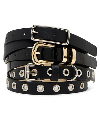 Steve Madden Pebble Polyurethane Puffy Buckle Belt