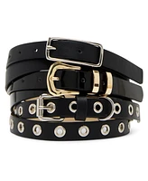 Steve Madden Pebble Polyurethane Puffy Buckle Belt