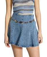 Steve Madden Oval Plate Chain Belt
