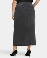Nydj Plus High Rise Long Skirt