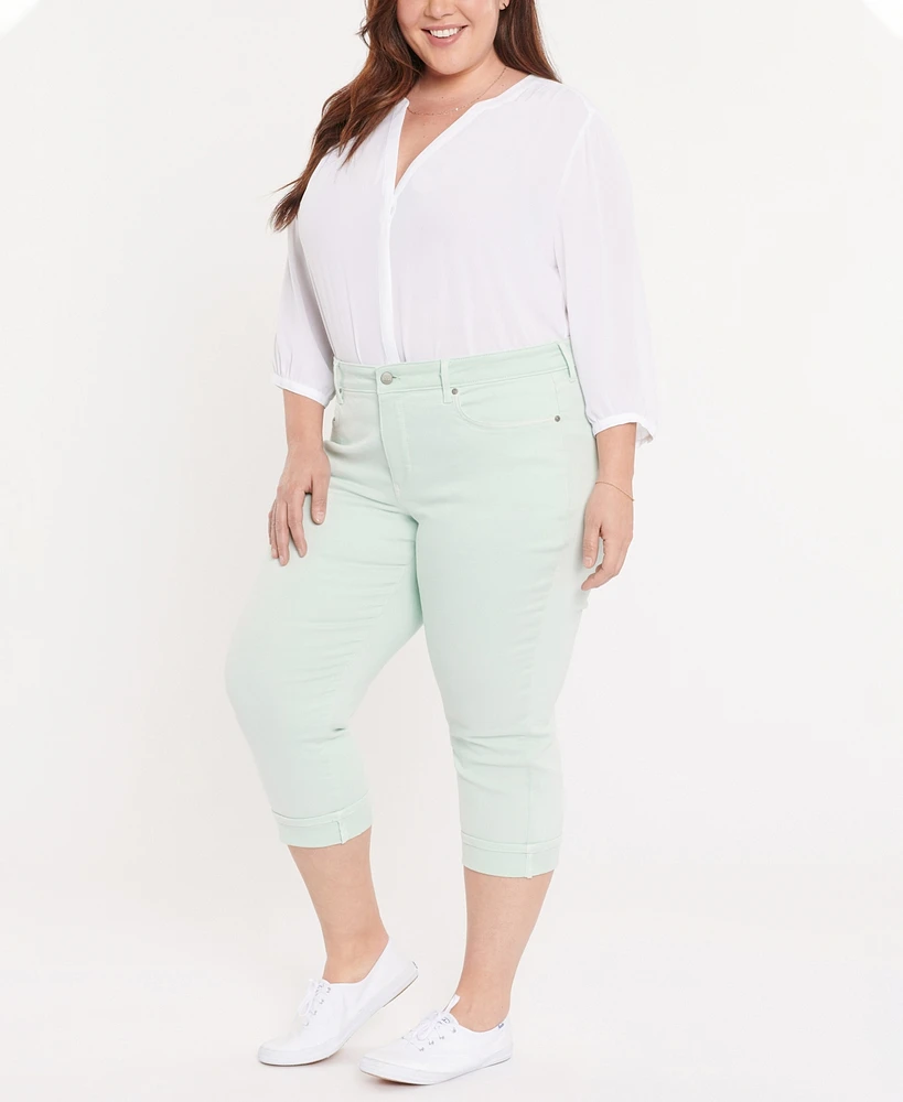 Nydj Plus Marilyn Crop Cuff Denim Jeans