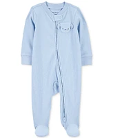Carter's Baby Boys Dog Pocket Ribbed Sleep & Play Pajamas