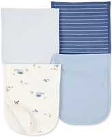 Carter's Baby Cotton Burp Cloths, 4 Pack