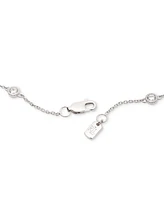 Lauren Ralph Lauren Sterling Silver Cubic Zirconia Station Flex Bracelet