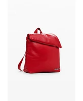 Desigual Women's Medium padded 100% leather backpack