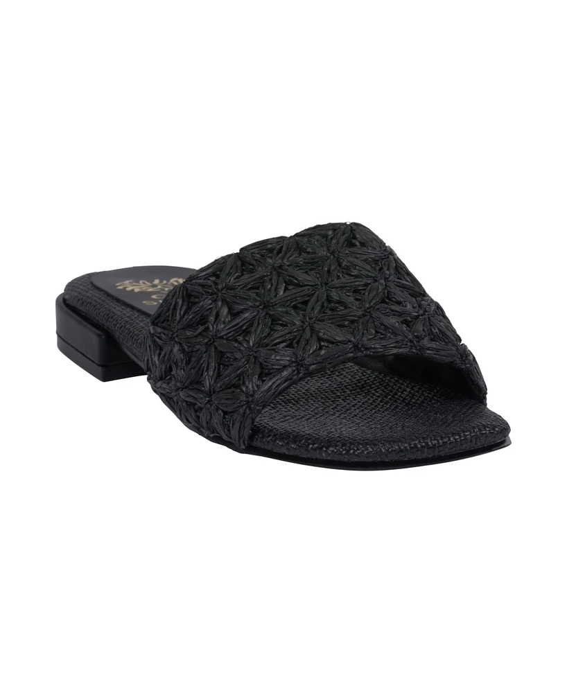 Gc Shoes Women's Kendra Woven Single Band Flat Sandals