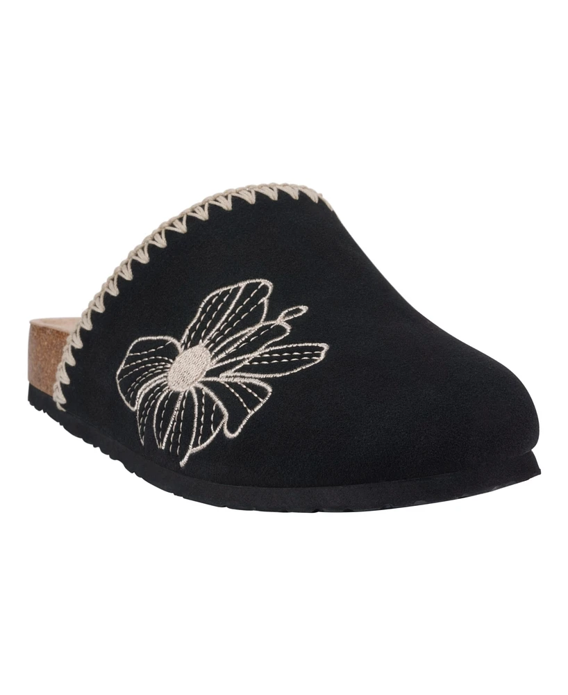 Gc Shoes Women's Jamie Embroidered Slide Footbed Clogs