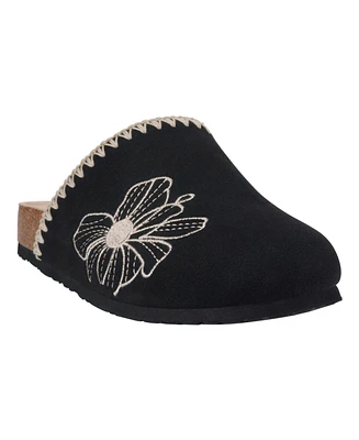 Gc Shoes Women's Jamie Embroidered Slide Footbed Clogs