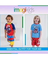Thomas & Friends Toddler Boys Rash Guard and Swim Trunks Outfit Set