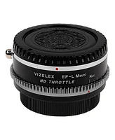 Fotodiox Vizelex Nd Throttle Lens Mount Adapter with Built-In Variable Nd 1 to 8 Stops Filter for Canon Eos Ef/Ef-s D/Slr Lens to Select-l-Mount Mirro