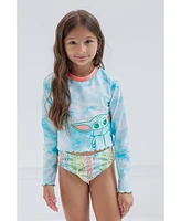 Star Wars Girls Yoda Rash Guard and Bikini Bottom