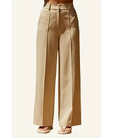 Crescent Women's Jasmine Pleated Trouser Pants