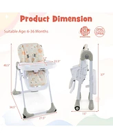 3-In-1 Convertible Baby High Chair for Toddlers
