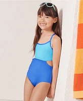 Lands' End Girls X-Back One Piece Swimsuit