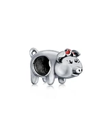 Bling Jewelry Cute Hog Piggy Bank Charm Bead Sterling Silver European Bracelets