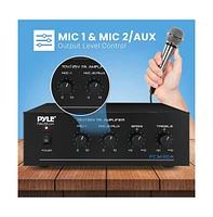 Pyle 60W Power Amplifier with Bluetooth, Fm Radio & Usb - PCM30A